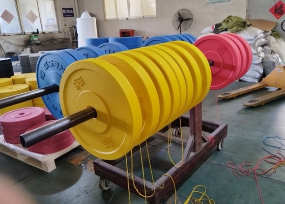 Plaques de levage de poids en fer à surface lisse pour athlètes professionnels