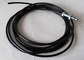 Câble métallique enduit en plastique, câble à la maison noir de gymnase avec le diamètre extérieur de 6.5mm