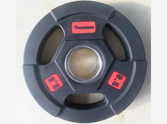 Poids unitaire de 2,5 lb à 20 kg - Plaques d'entraînement pondérales en fer durable avec poignée en caoutchouc - Idéales pour l'équipement d'entraînement en force en salle de sport