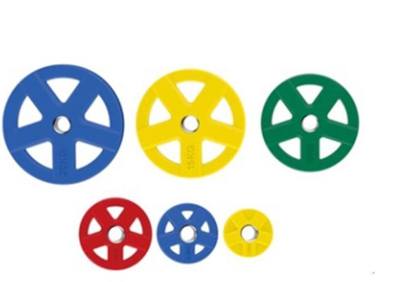 Disques d'haltérophilie à faible bruit, versions recouvertes de caoutchouc, haute résistance aux chocs, disques durables conçus pour les salles de sport intensives