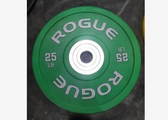 Les plats en caoutchouc noirs de poids de Barbell d'unité centrale/haltérophilie plaque 2,5 - 25kgs